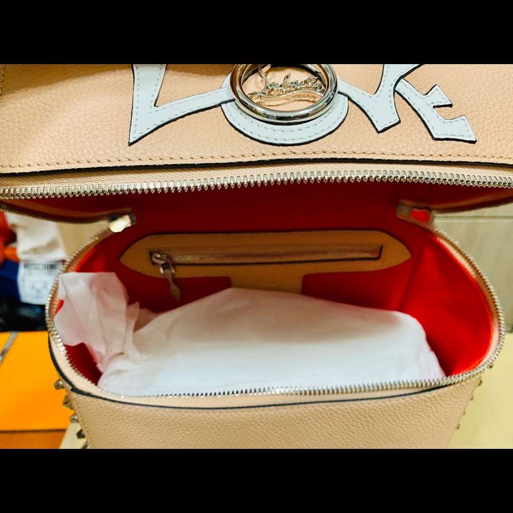 CHRISTIAN LOUBOUTIN- Rubylou Love Leather Backpack - Picture 9 of 16